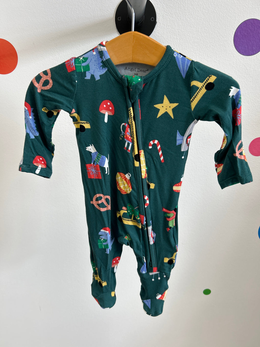 Merry and Bright 2 Way Zipper Footie