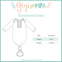 Load image into Gallery viewer, Bamboo Baby Gown Newborn Sakura