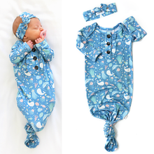 Load image into Gallery viewer, Bamboo Baby Ruffle Gown Newborn Bree