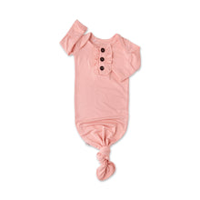 Load image into Gallery viewer, Bamboo Baby Ruffle Gown Newborn Olivia Pink