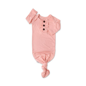 Bamboo Baby Ruffle Gown Newborn Olivia Pink