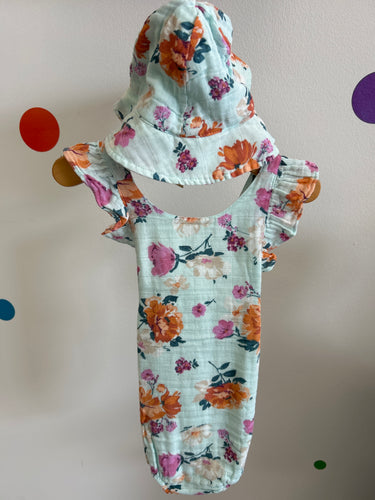 Soft Petals Floral Sunsuit