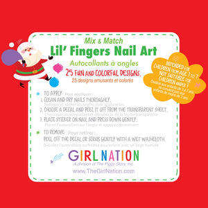 Lil' Fingers Nail Art | Holly Jolly Christmas