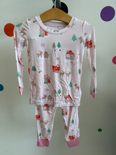 Pink Gingerbread Sleigh Lounge Wear Set