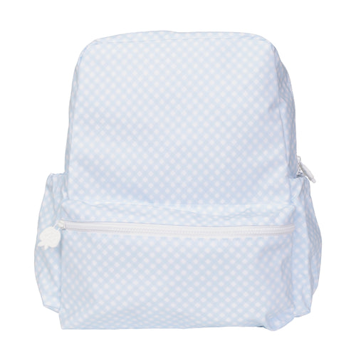 Blue Gingham Tot Backpack