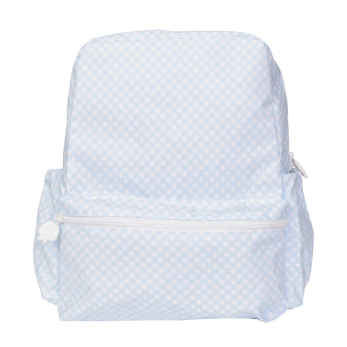 Blue Gingham Small Backpack