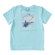 Load image into Gallery viewer, Aqua Blue Pro Performance Fishing Tee