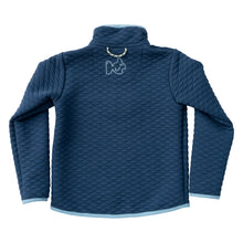 Load image into Gallery viewer, Quilted Zip Pullover Moonlight Blue