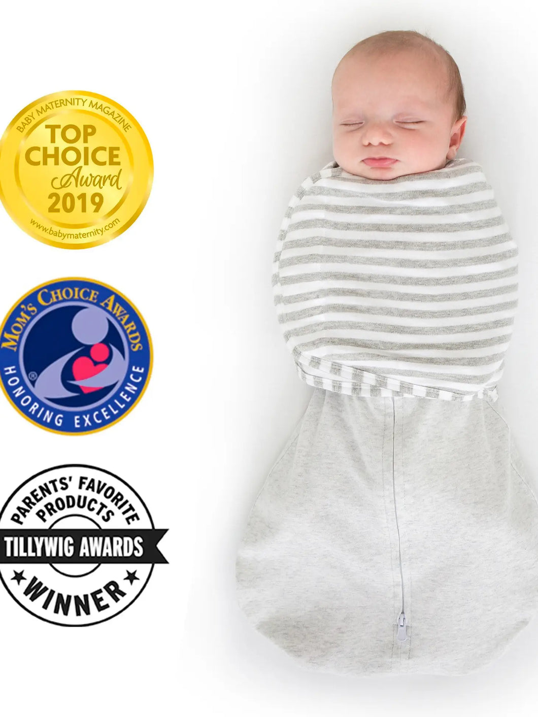 Omni Swaddle Sack 0-3Mo Stripes