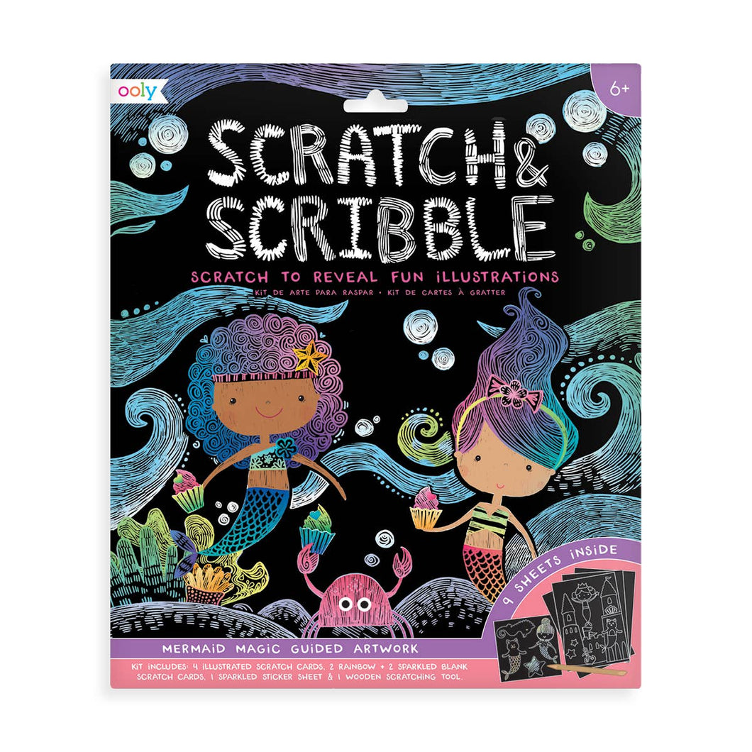 Scratch & Scribble Art Kit: Mermaid Magic
