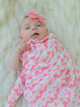 Load image into Gallery viewer, On Wednesdays We Wear Pink Swaddle