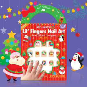 Lil' Fingers Nail Art | Holly Jolly Christmas
