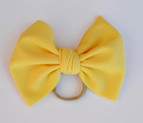 Yellow Baby Bella Hair Bow