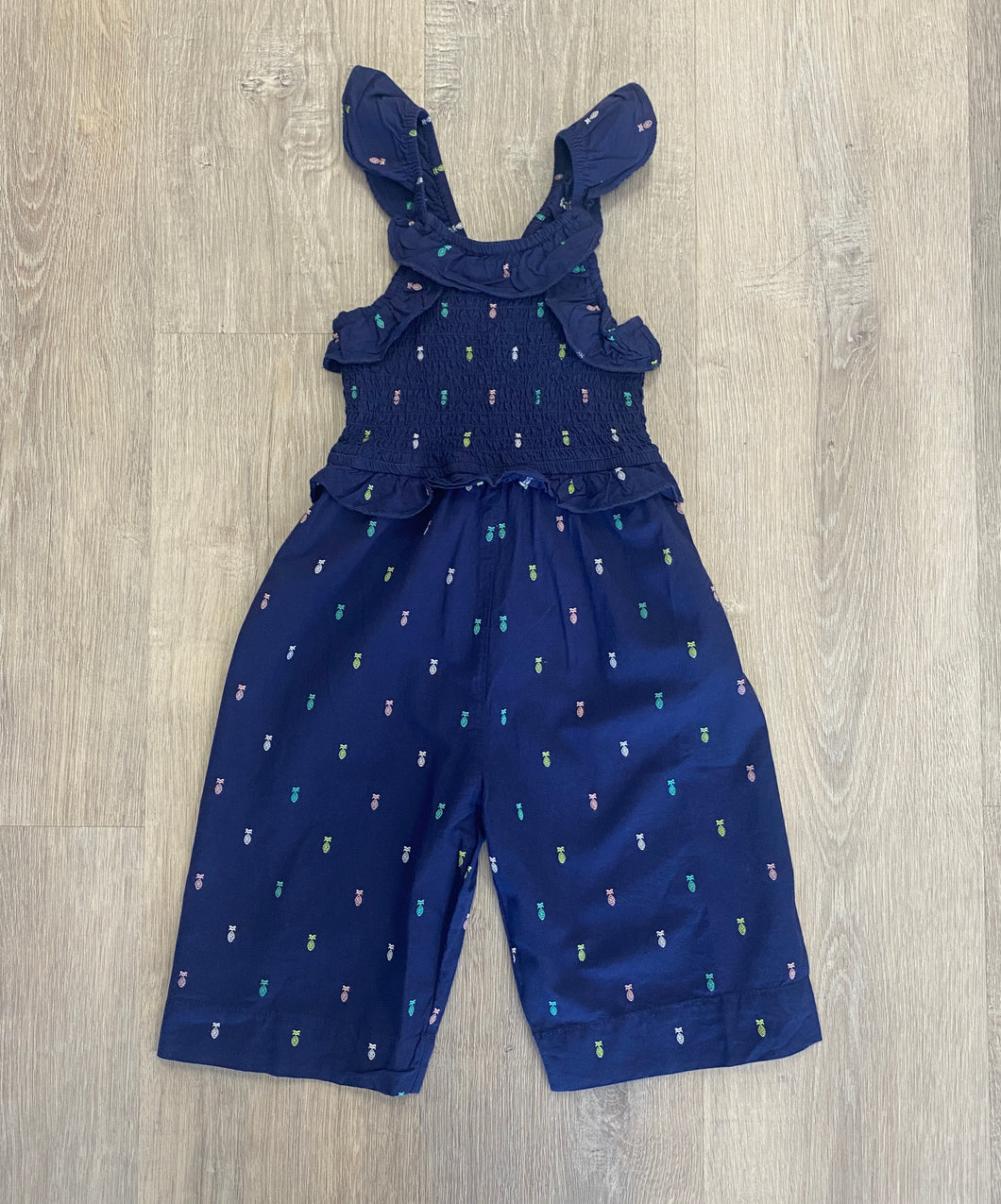 Pineapple Party Smocked Romper