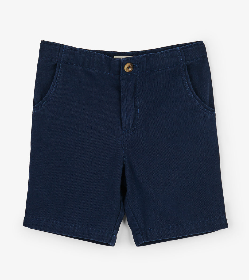 Navy Twill Shorts