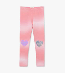 Flip Sequin Heart Leggings