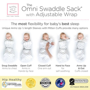Omni Swaddle Sack 0-3Mo Stripes