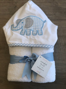 Blue Elephant Everyday Towel