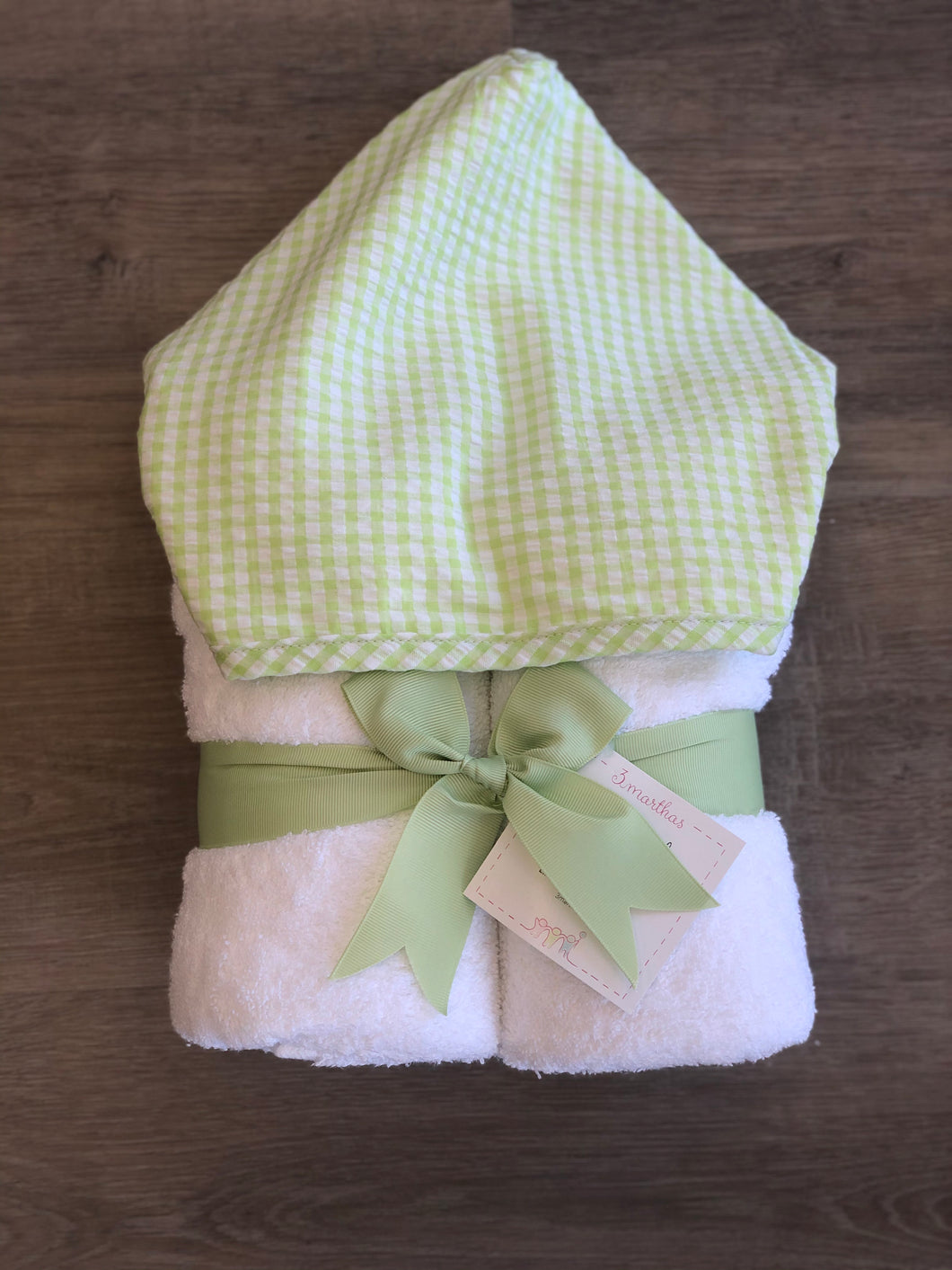 Green Check Fabric Everyday Towel
