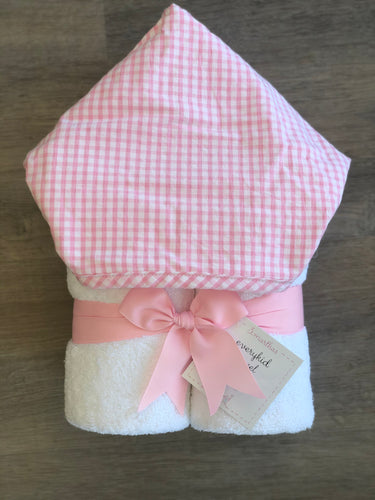 Pink Check Fabric Everyday Towel